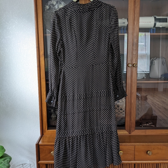 New! Coach Dot Georgette Pleated dress - Picture 5 of 11